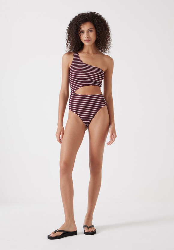 Clare Crinkle Cut Out Swimsuit