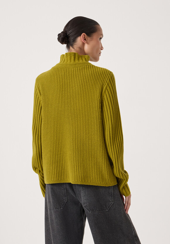 Kiley Wool Blend Frill Trim Jumper