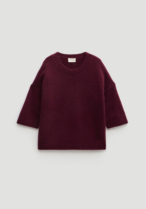 Short Sleeve Chunky Cashmere Tee