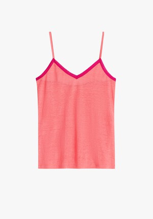 Lace Trim Jersey Linen Cami
