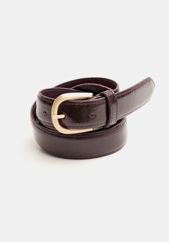 Polly Patent Leather Belt