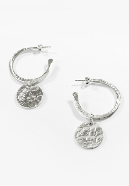 Hoop Coin Earrings