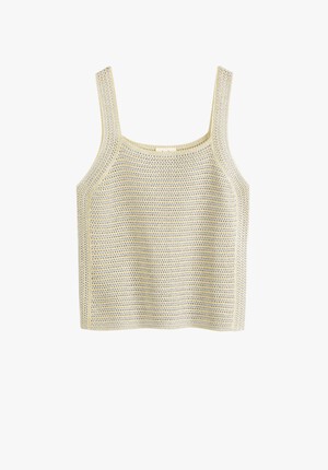 Nari Striped Crochet Knitted Vest