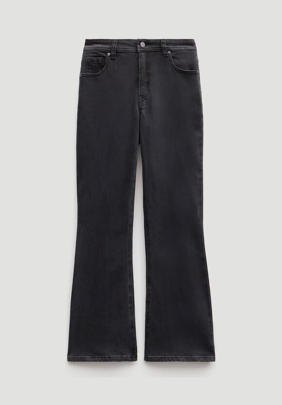Eliana Cropped Mid Rise Bootcut Jeans