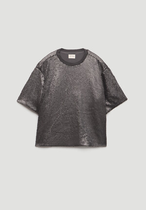 Holly Matte Sequin T-Shirt