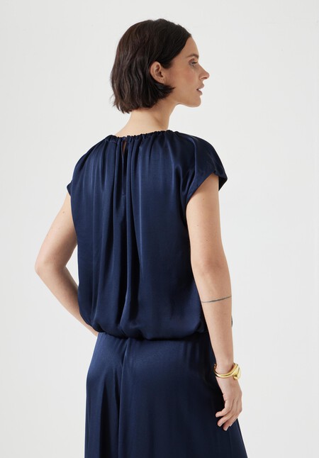 Satin Circular Top