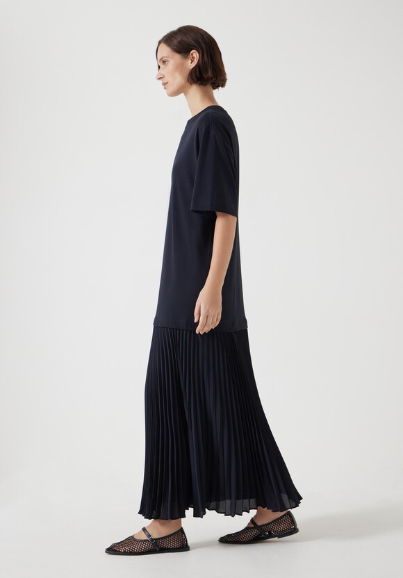 Esme Short Sleeve Pleated Midi Dress