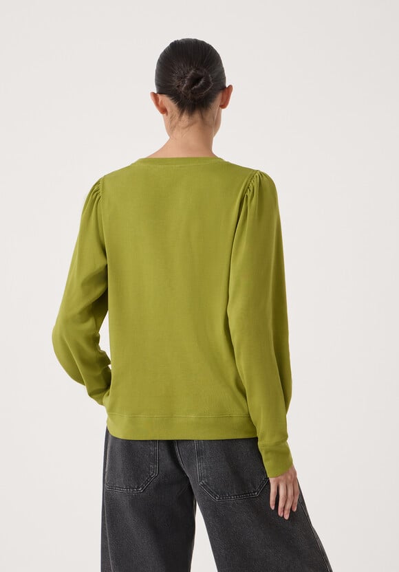 Emily Puff Sleeve Cotton Jersey Top
