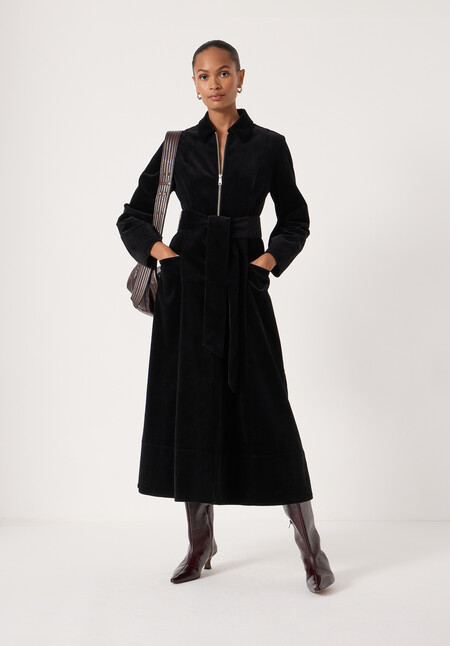 Cotton Cord Midi Dress