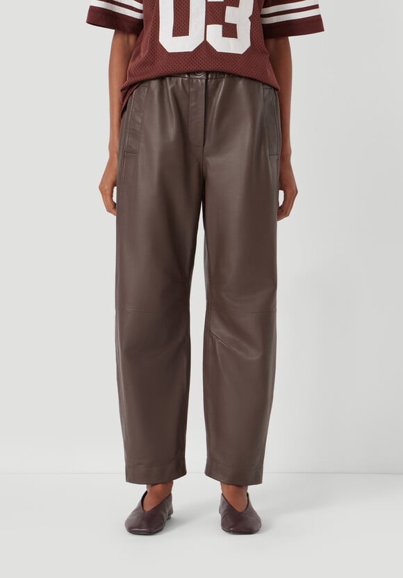 Leather Jack Barrel Trousers