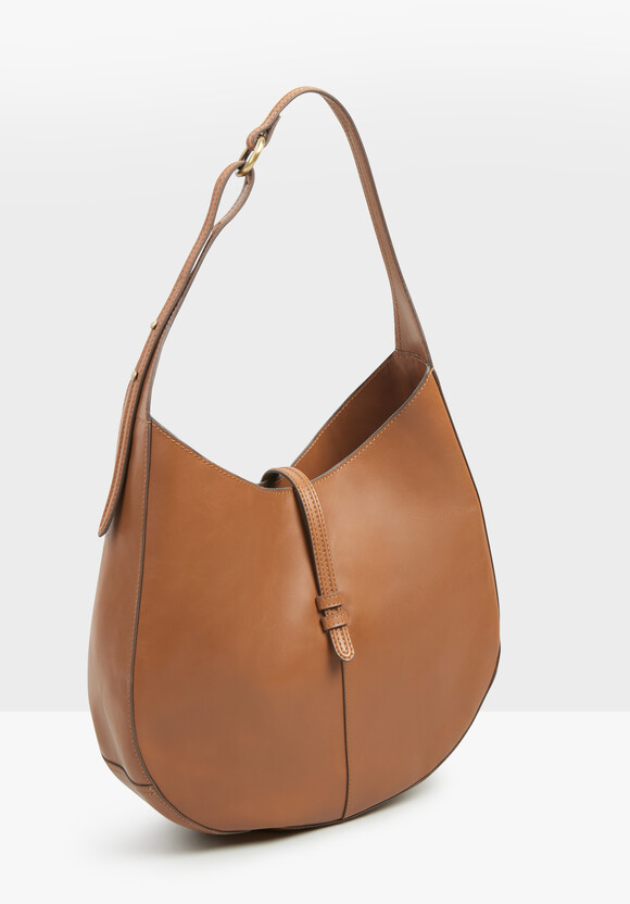 Isla Leather Scoop Tote Bag