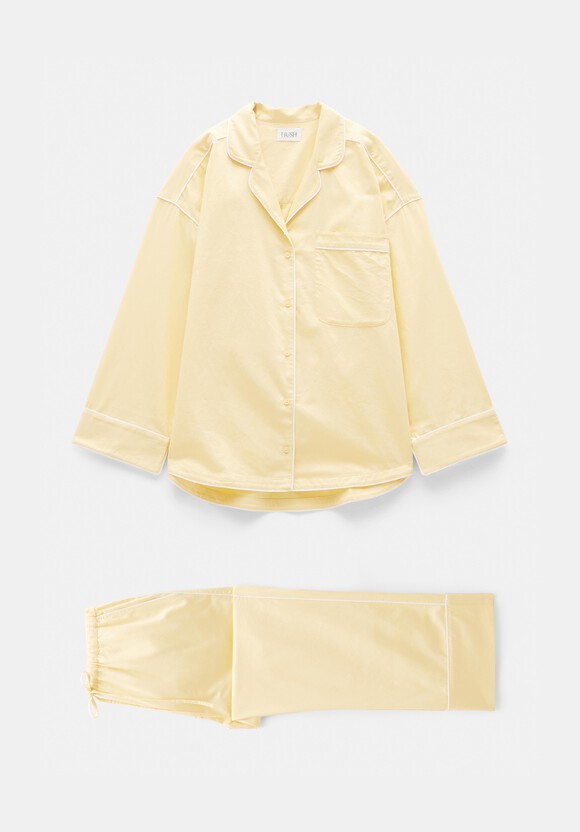 Cotton Sateen Oversized Pyjamas
