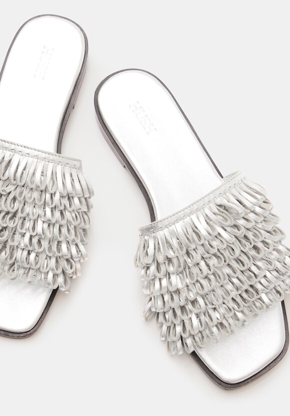 Leather Fringe Sandals