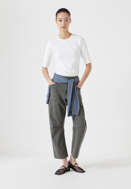 Slim Fit Ribbed T-Shirt