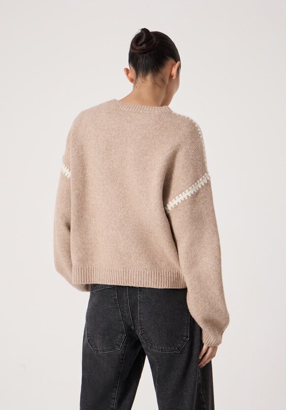 Whitney Whipstitch Knitted Jumper
