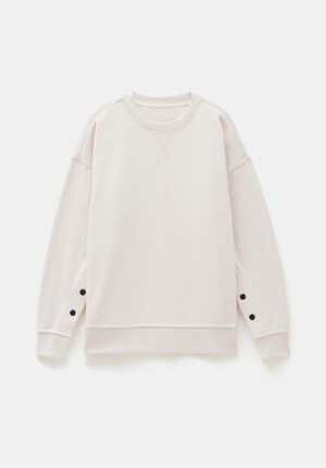 Popper Detail Sweatshirt