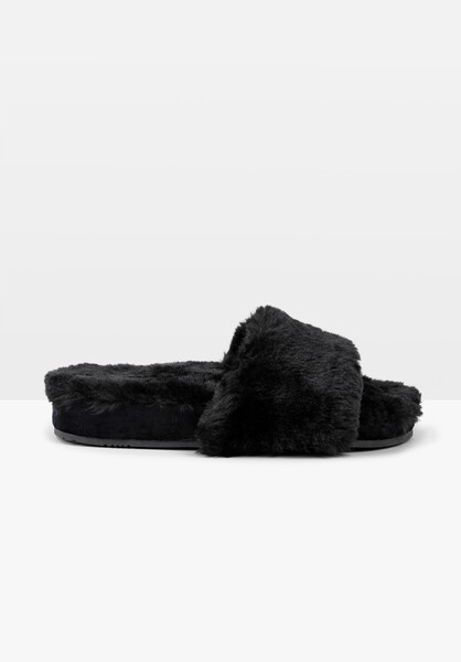 Bina Faux Fur Slides