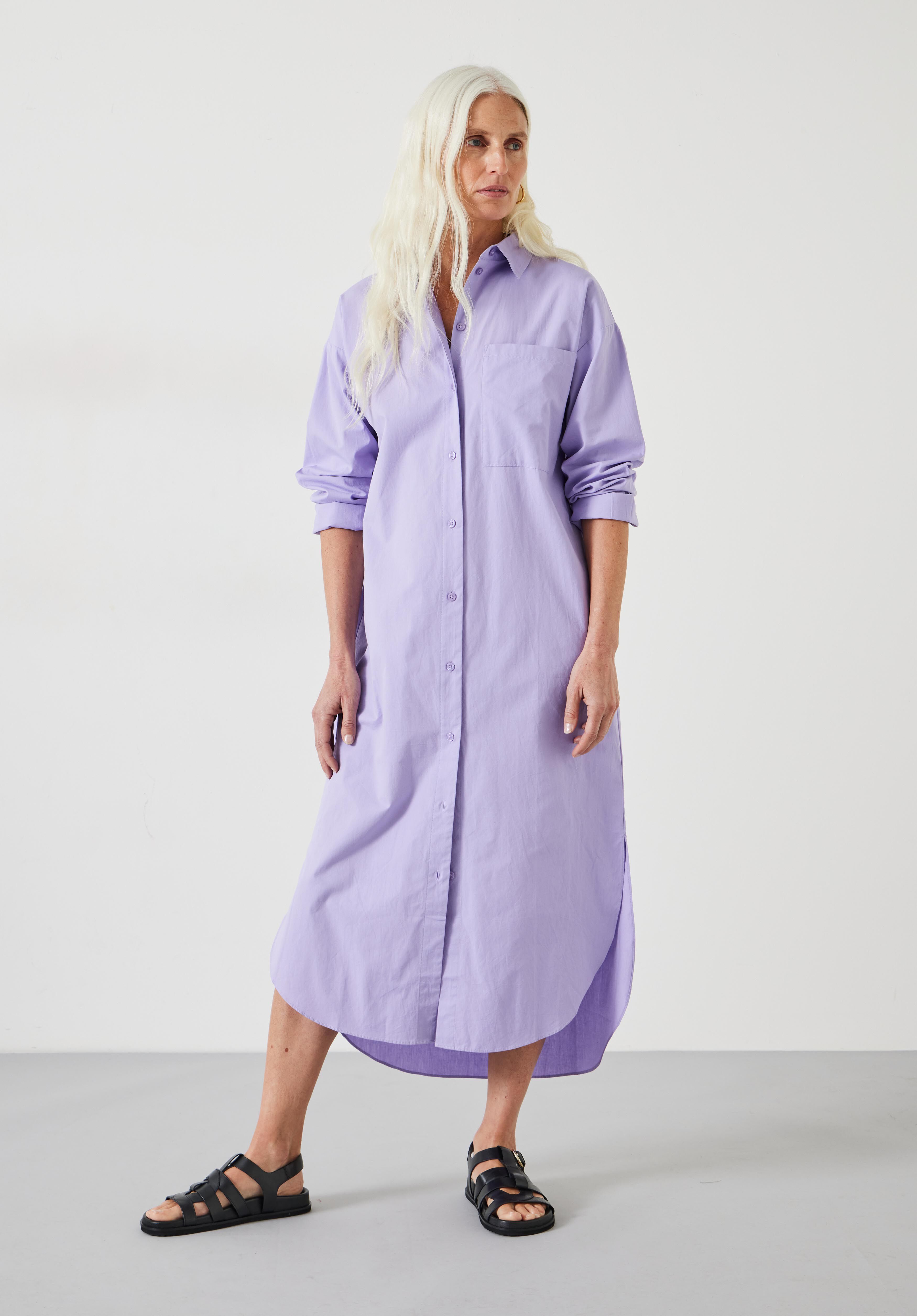 Sahra Cotton Midi Shirt Dress