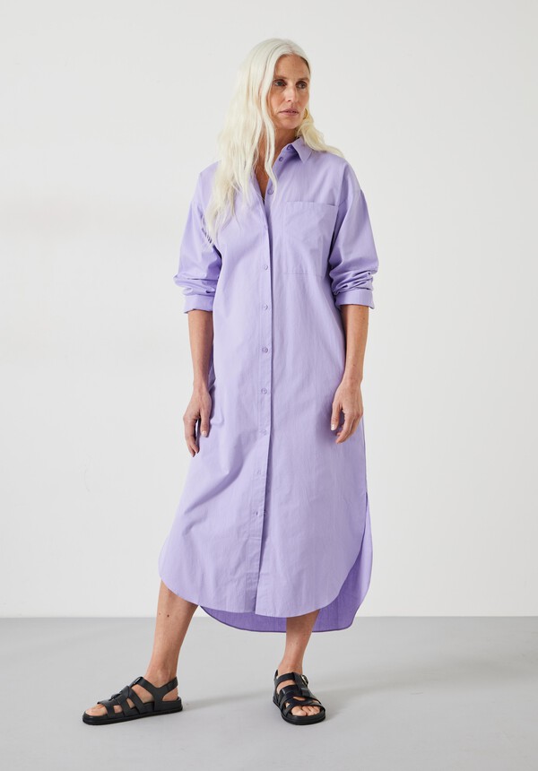 Sahra Cotton Midi Shirt Dress