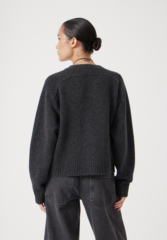 Daisy Merino Wool V Neck Cardigan
