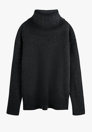 Cashmere Chunky Roll Neck Jumper
