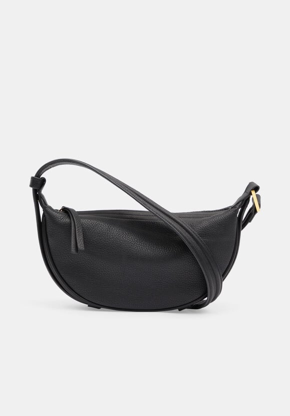 Rory Crescent Leather Crossbody Bag