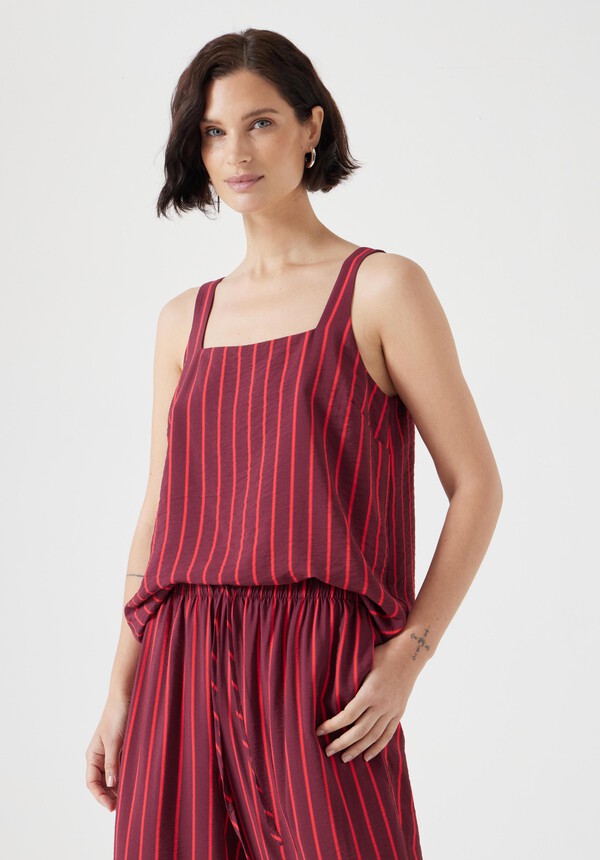 Air Flow Square Neckline Tank Top