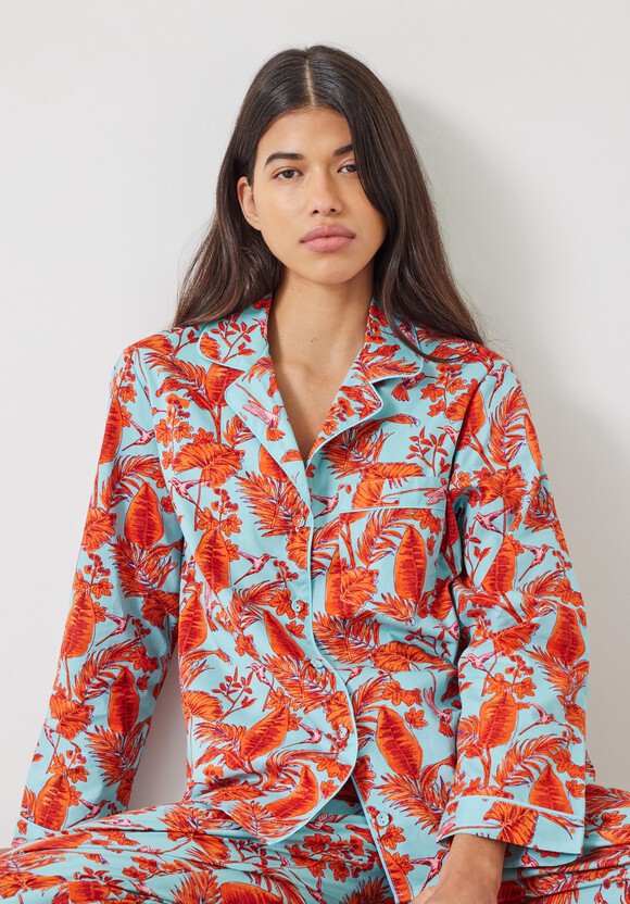 Isla Printed Cotton Pyjama Set