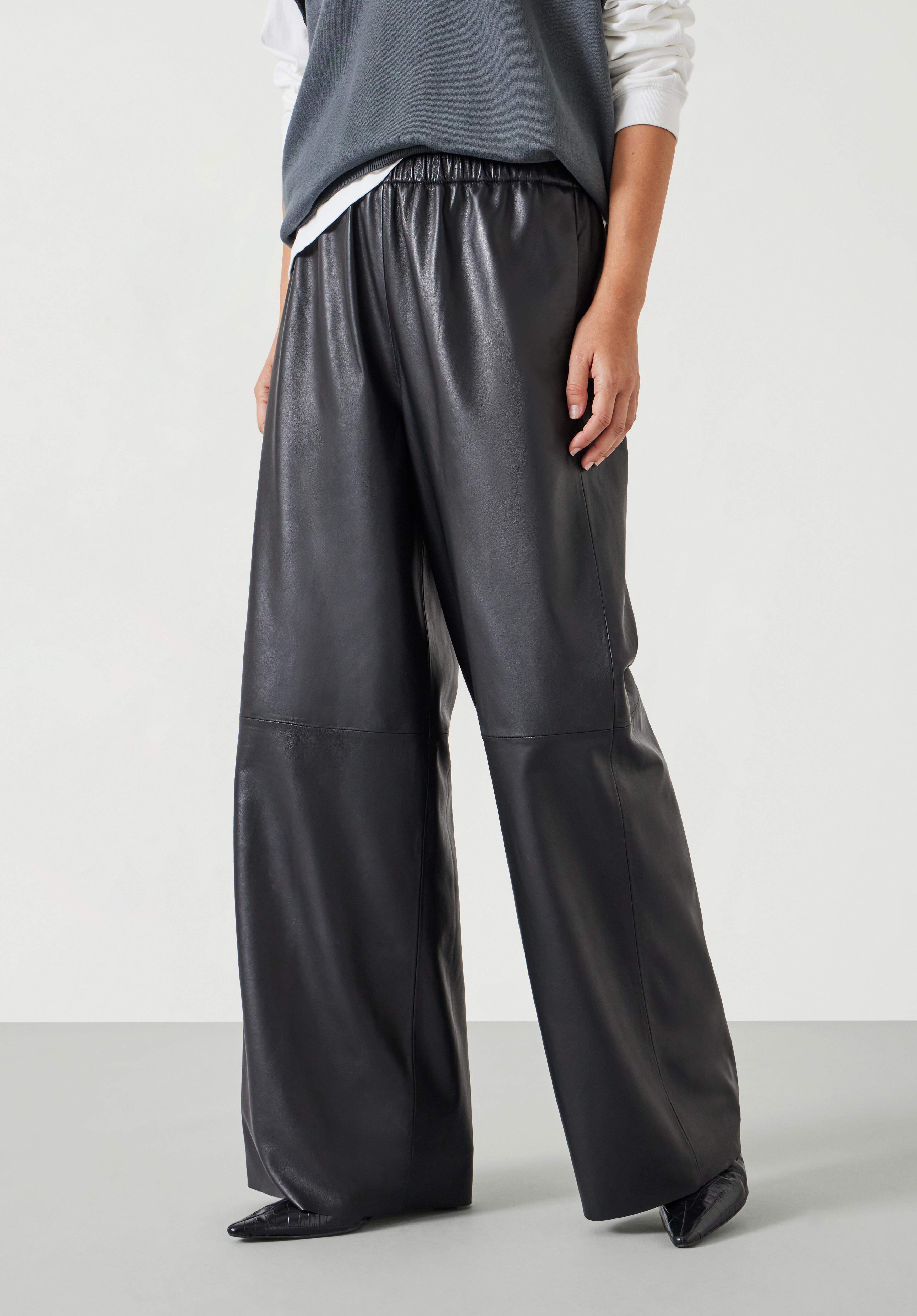 Leather pull on pants new arrivals