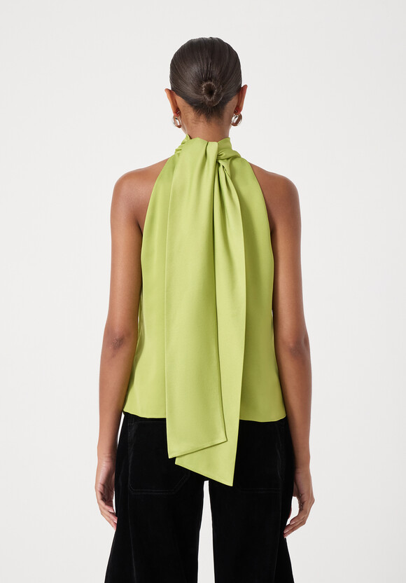 Halter Neck Satin Top Halter Neck Satin Top