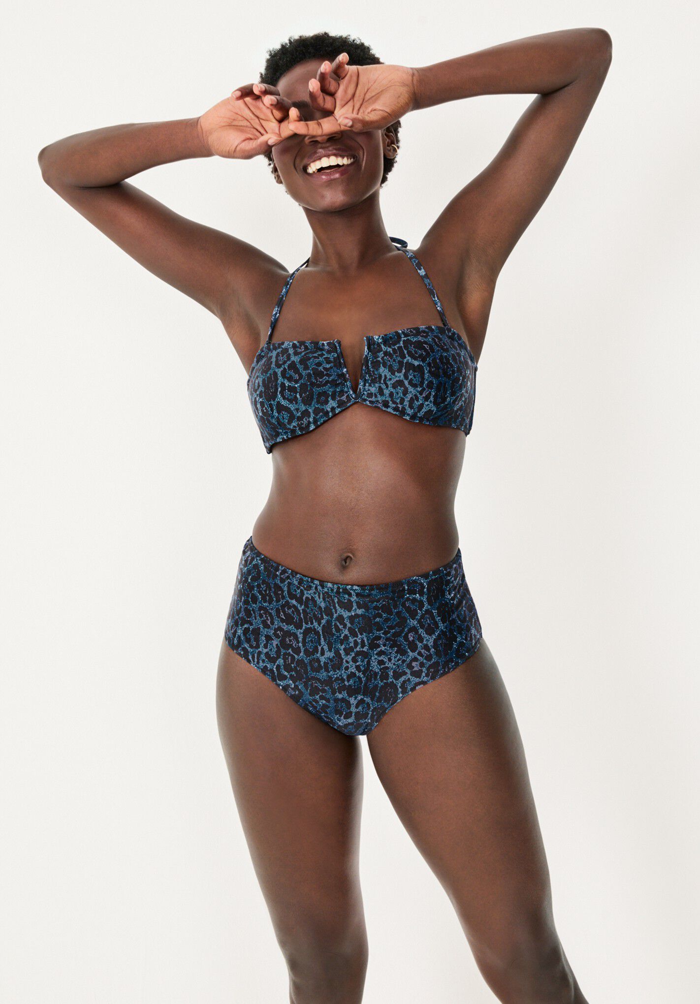 Blue leopard bikini deals