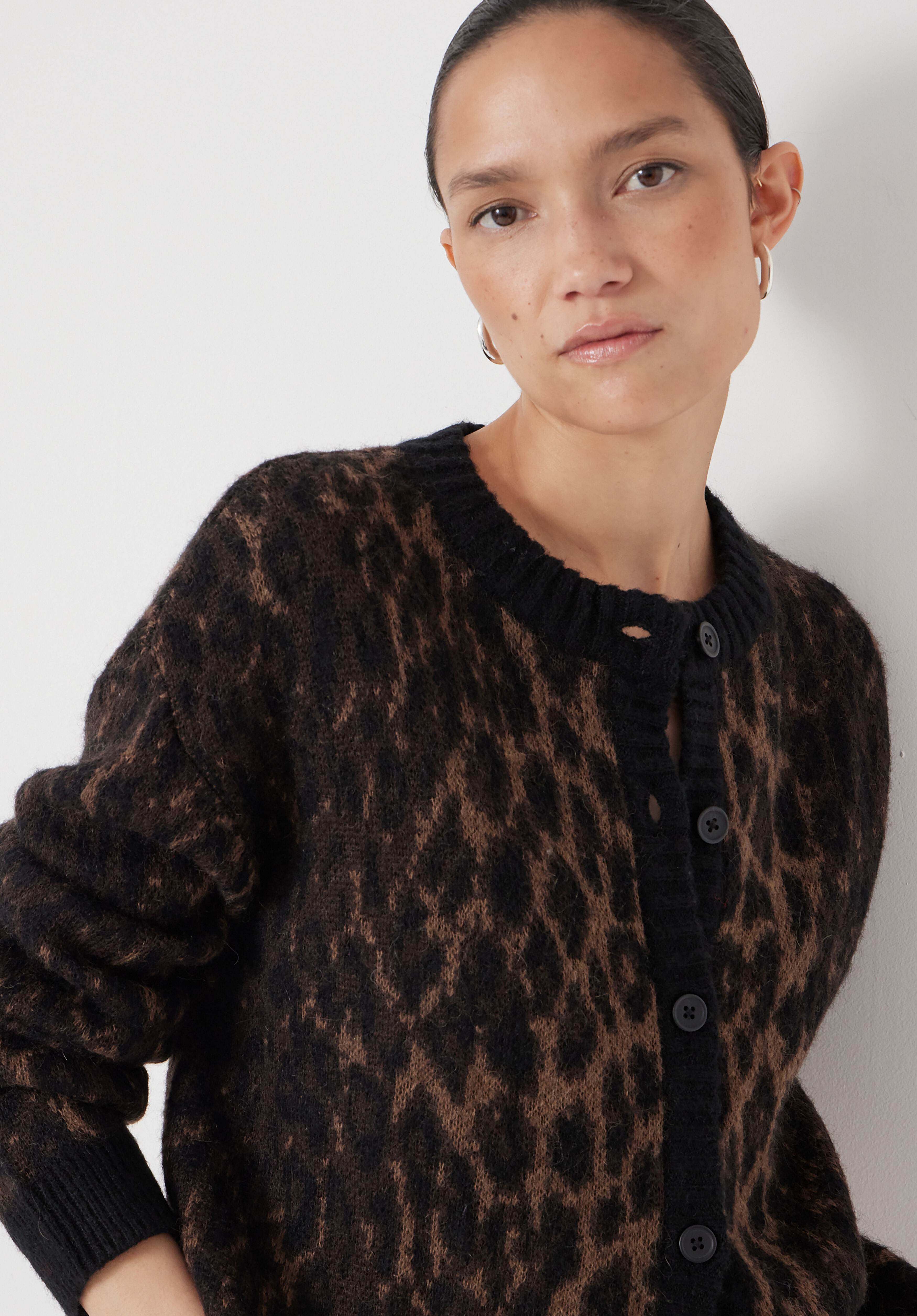 トップス MIX ANIMAL JACQUARD BRUSHED CARDIGAN Online-Campaign-images-