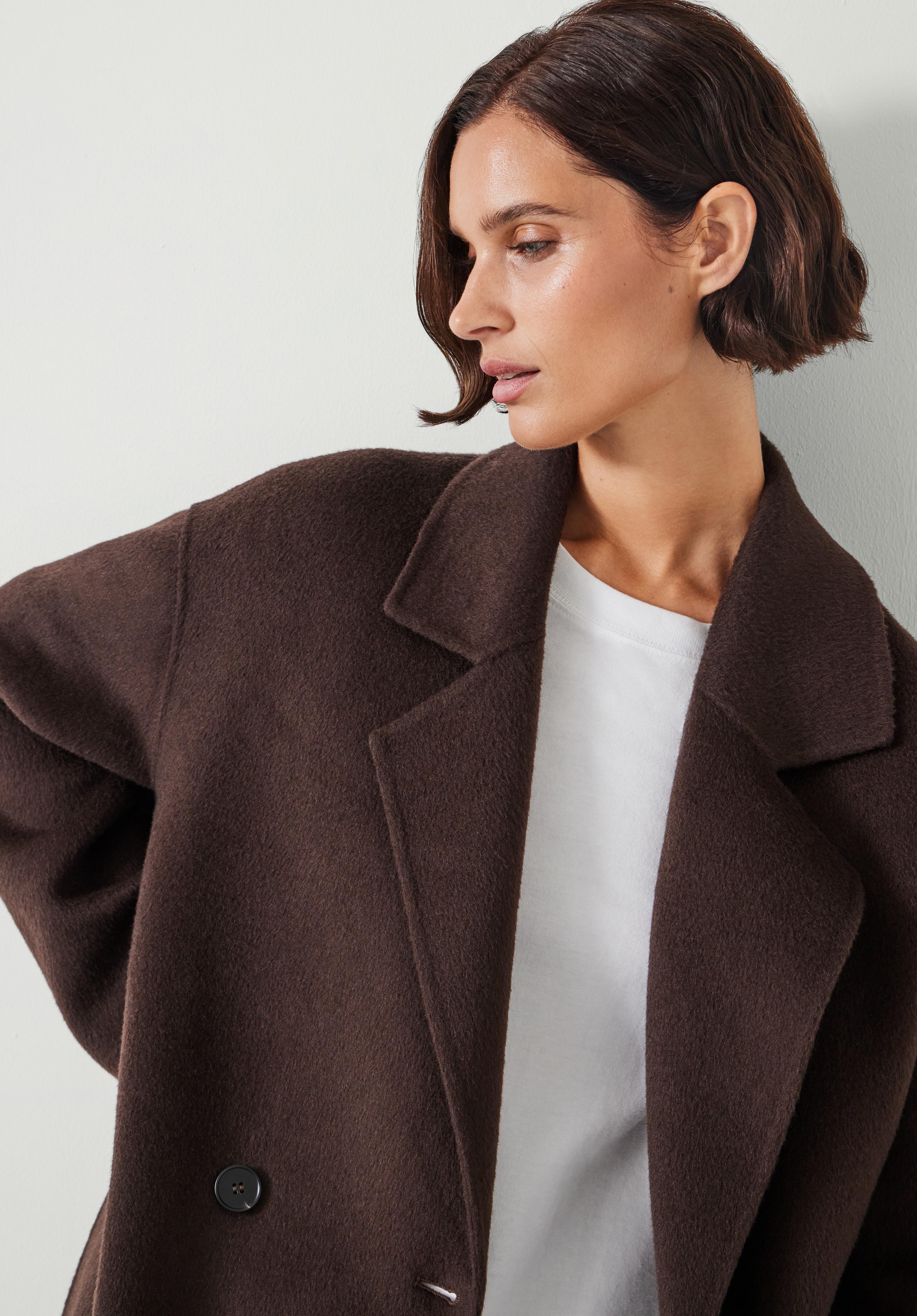 Pure Wool Double Faced Oversized Coat