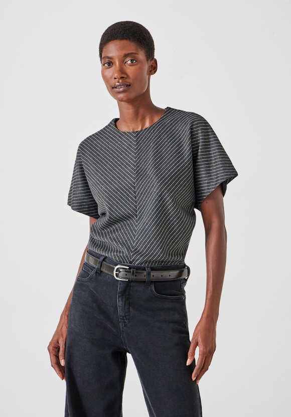 Seam Detail Short Sleeve Top