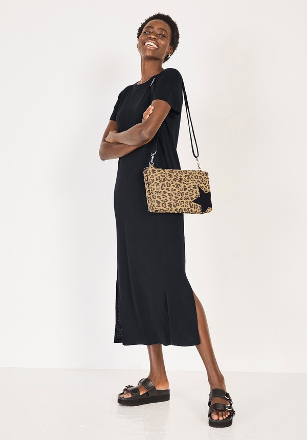 Linen-Blend Maxi Dress