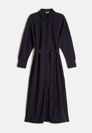 Georgie Textured Shirt Midi Dress