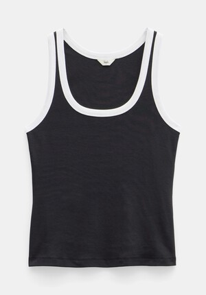 Lena Contrast Trim Vest