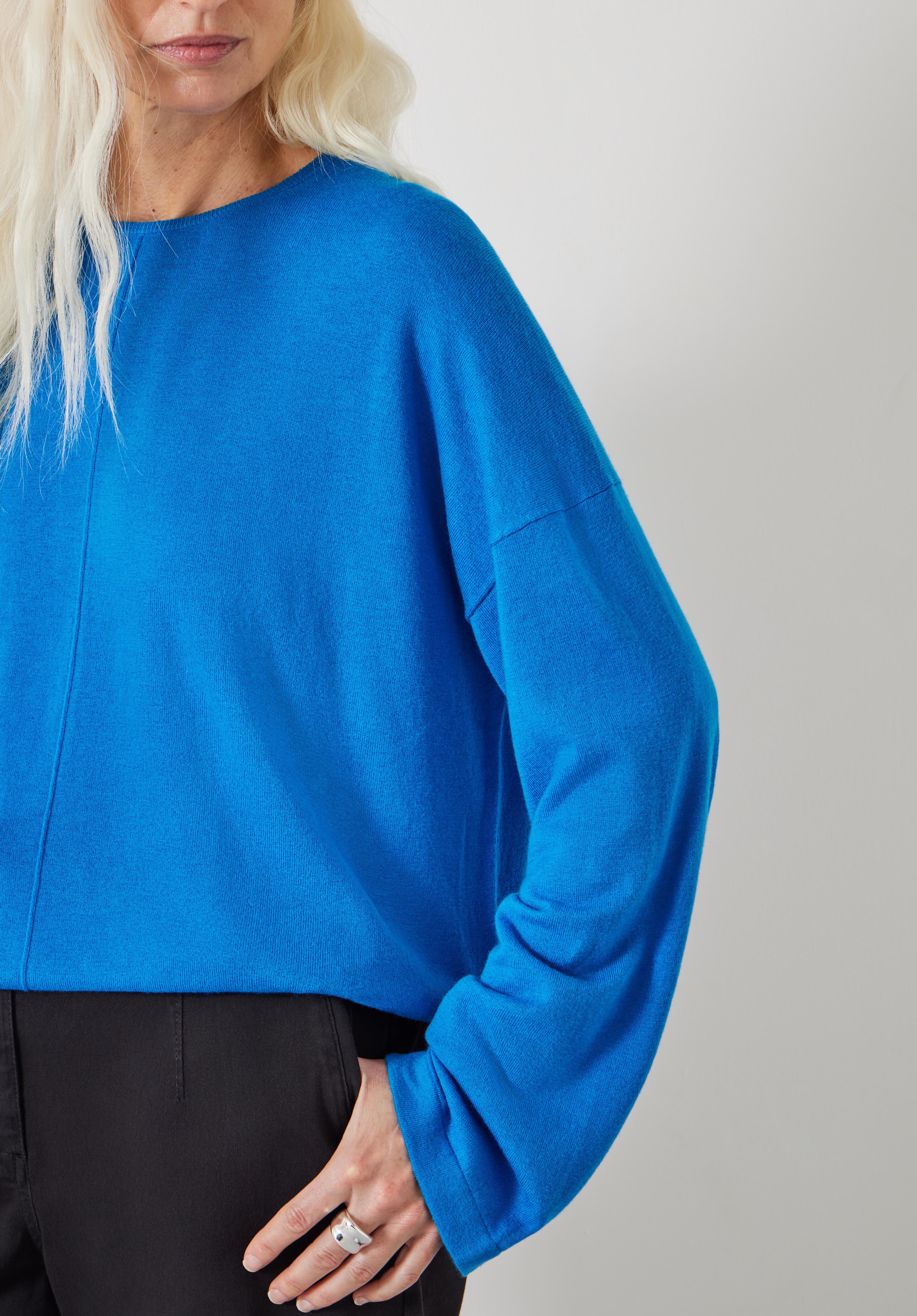 Fleur Wide Sleeve Wool Jumper