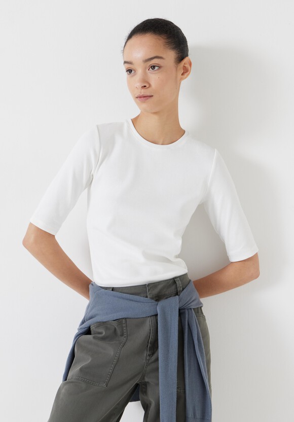 Slim Fit Ribbed T-Shirt