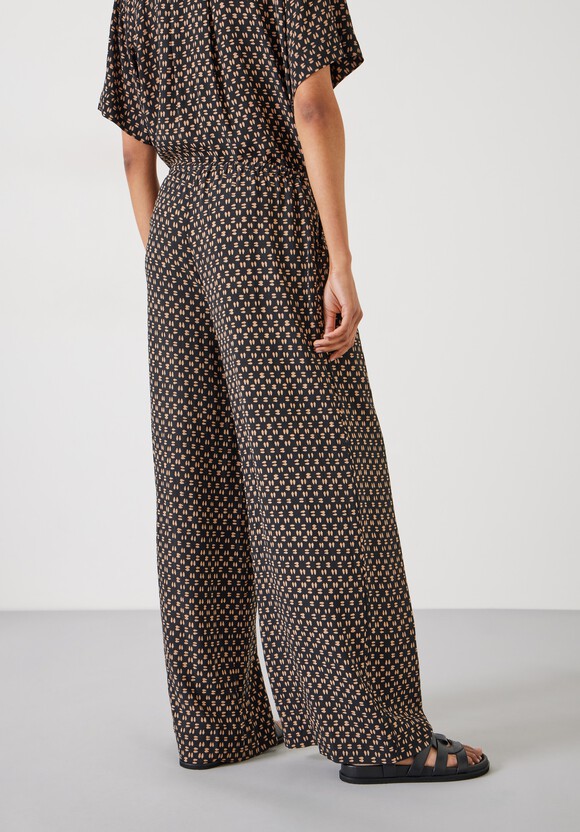 Layla Print Tie Waist Trousers