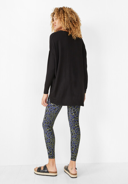 V Neck Wide Jersey Top 