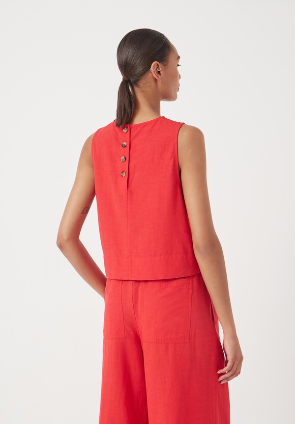 Vera Linen Blend Shell Top