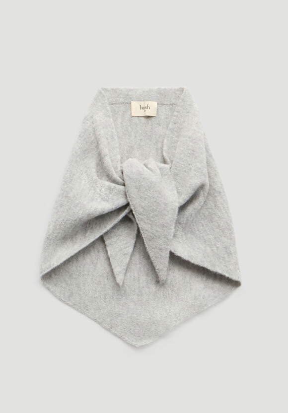 Wool Blend Triangle Scarf