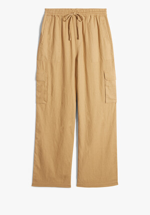 Caro Linen Cargo Trousers