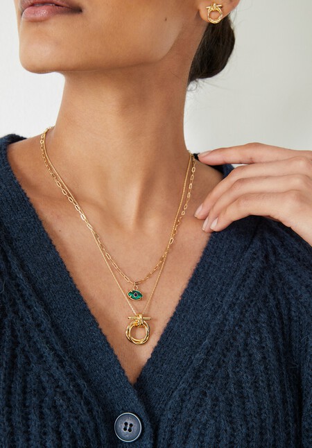Evil Eye Semi Precious Necklace