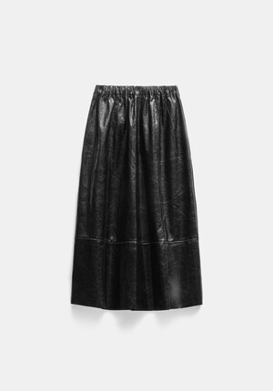 Crackled Patent Skirt