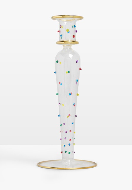 Anna And Nina Confetti Glass Candle Holder