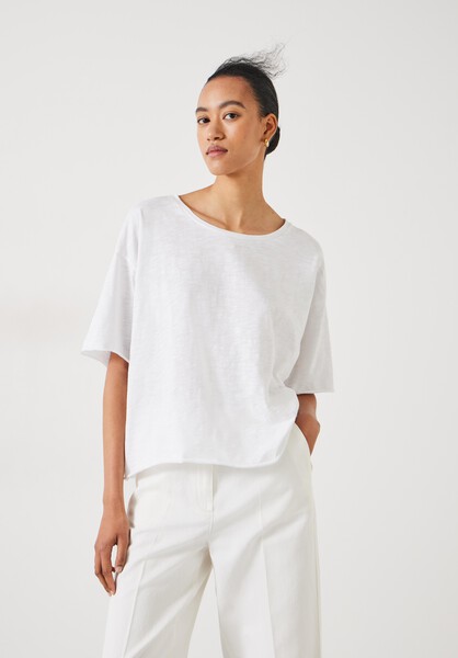 Cora Cotton Dropped Shoulder T-Shirt