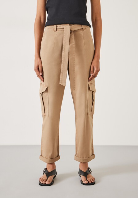 High Waist Belted Trousers
