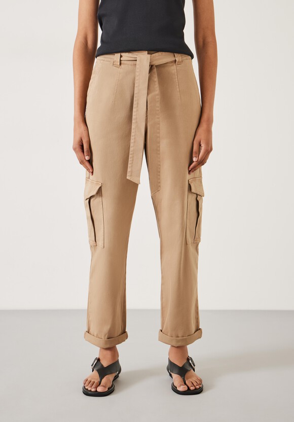 High Waist Belted Trousers